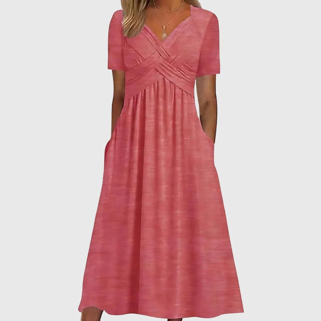 Viola™ | Midi Dress with Tummy Control Clara Monroe