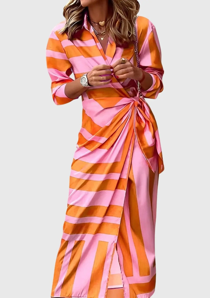 Everly™ | Elegant Wrap Dress with Print Clara Monroe