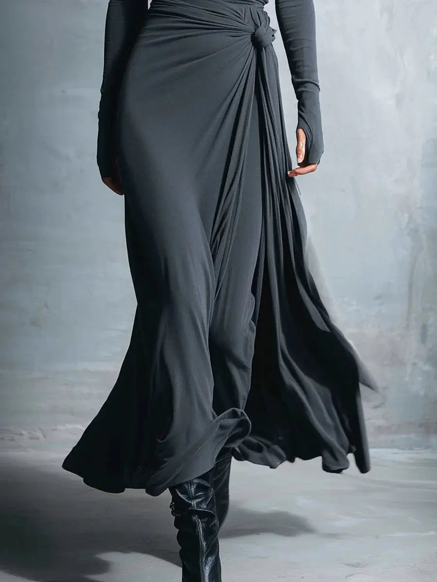 Naiara ❘ Maxi dress with side knot Clara Monroe