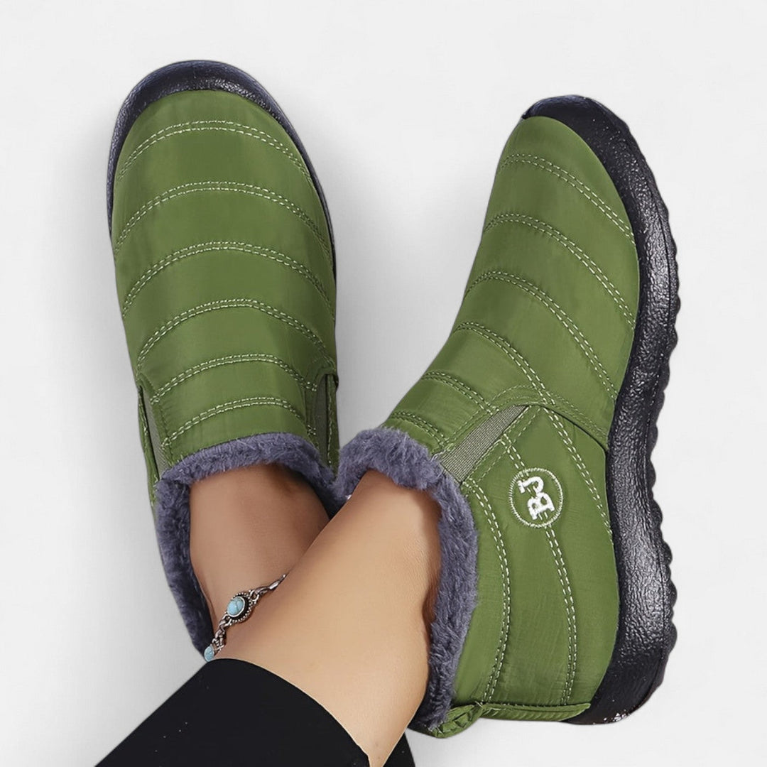 Victoria | Warm Winter Slip-On Boots. Clara Monroe