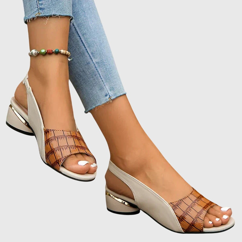 Whitney™ | Elegant Leather Sandals Clara Monroe