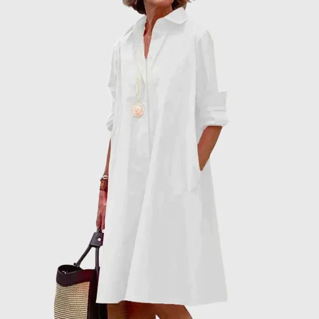Paige™ - Elegant Dress With Pockets Clara Monroe
