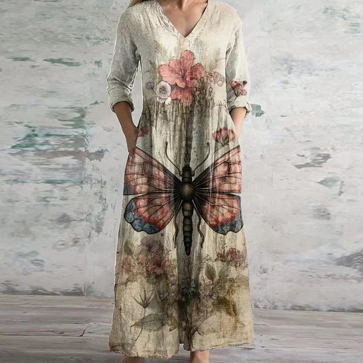 Kristen™ | Elegant Retro Maxi Dress Local Neighbours Sedona