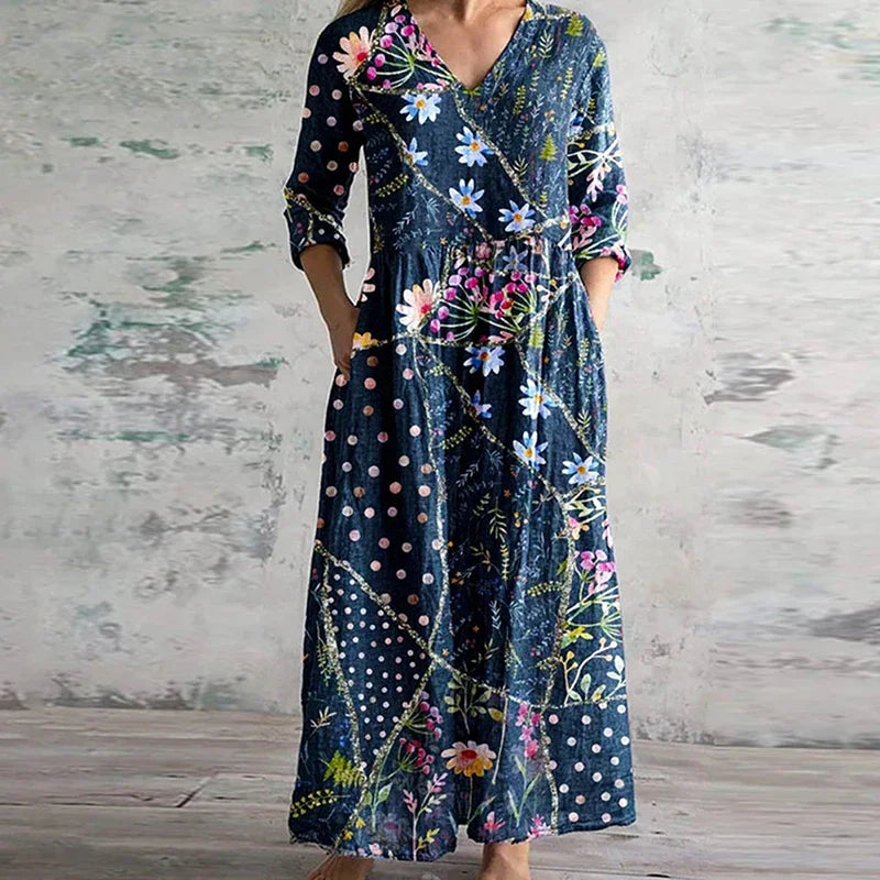 Kristen™ | Elegant Retro Maxi Dress Local Neighbours Sedona
