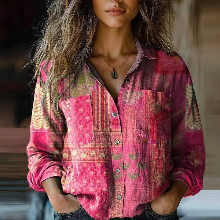 Rebecca™ | Bohemian Pattern Vintage Blouse Local Neighbours Sedona