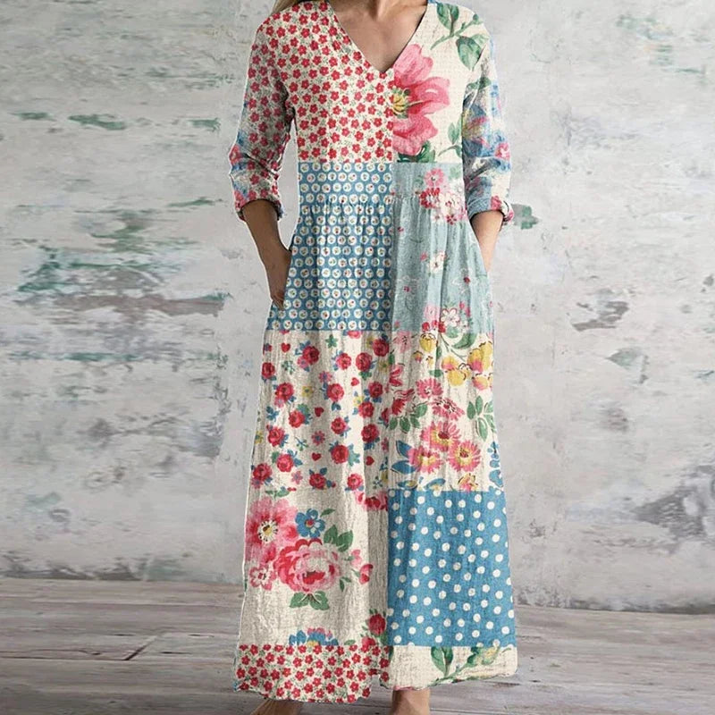 Kristen™ | Elegant Retro Maxi Dress Local Neighbours Sedona