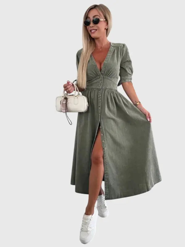 Sophia™ | Elegant Denim Dress Clara Monroe
