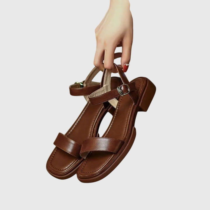 Celestia™ | Orthopedic Leather Sandals Clara Monroe