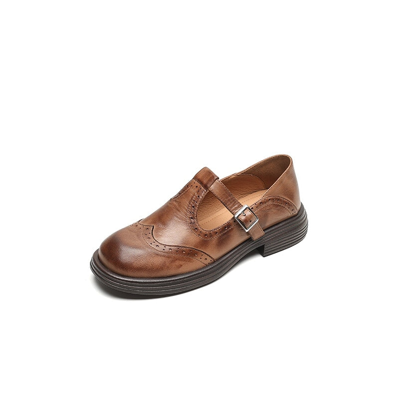 Vina | Leather Mary Janes