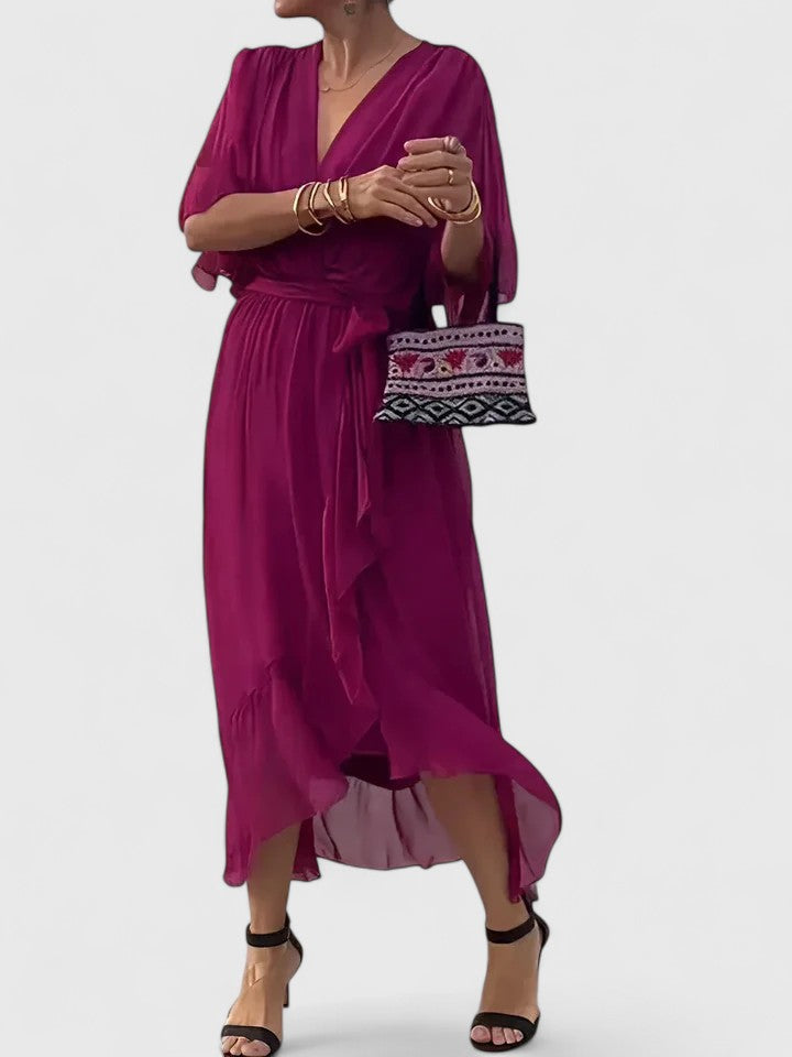 Nada | Elegant V Neck Dress Clara Monroe
