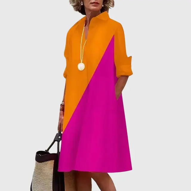 Paige™ - Elegant Dress With Pockets Clara Monroe