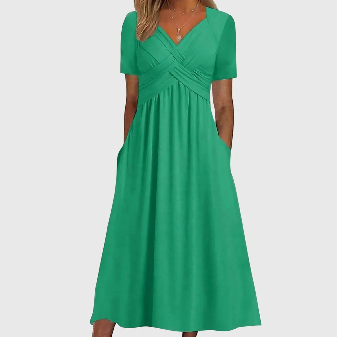 Viola™ | Midi Dress with Tummy Control Clara Monroe