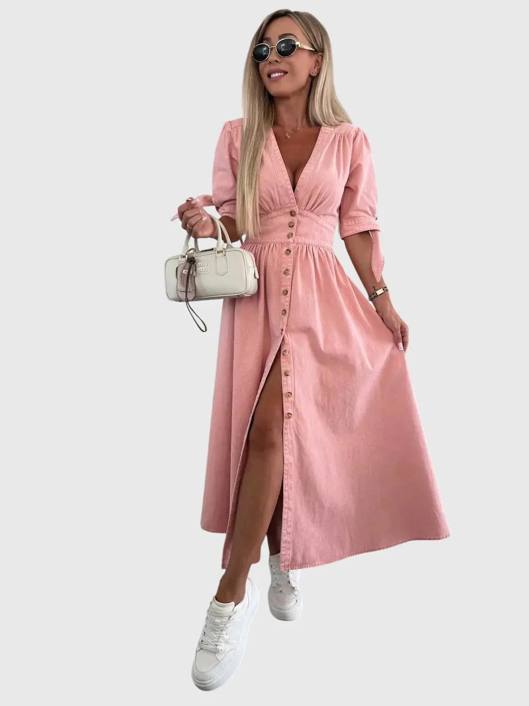 Sophia™ | Elegant Denim Dress Clara Monroe