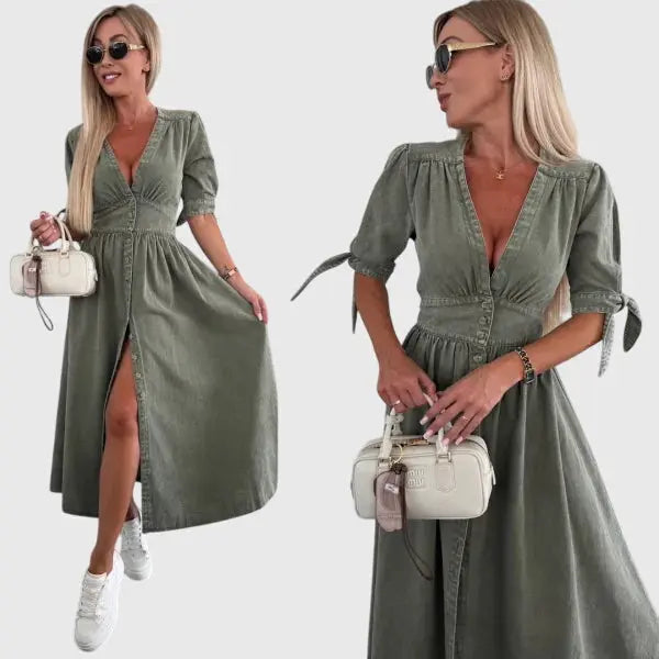 Sophia™ | Elegant Denim Dress Clara Monroe