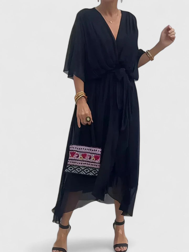 Nada | Elegant V Neck Dress Clara Monroe