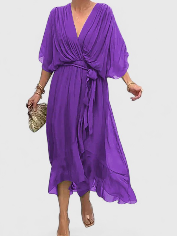 Nada | Elegant V Neck Dress Clara Monroe