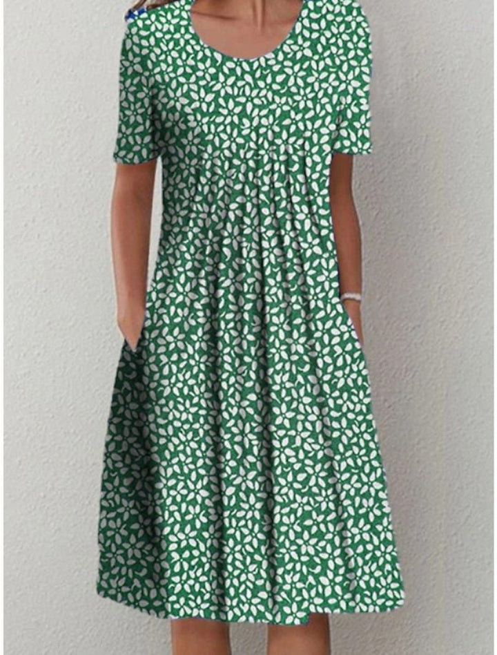 Andrea | Stylish and Casual Floral Dress with Pockets