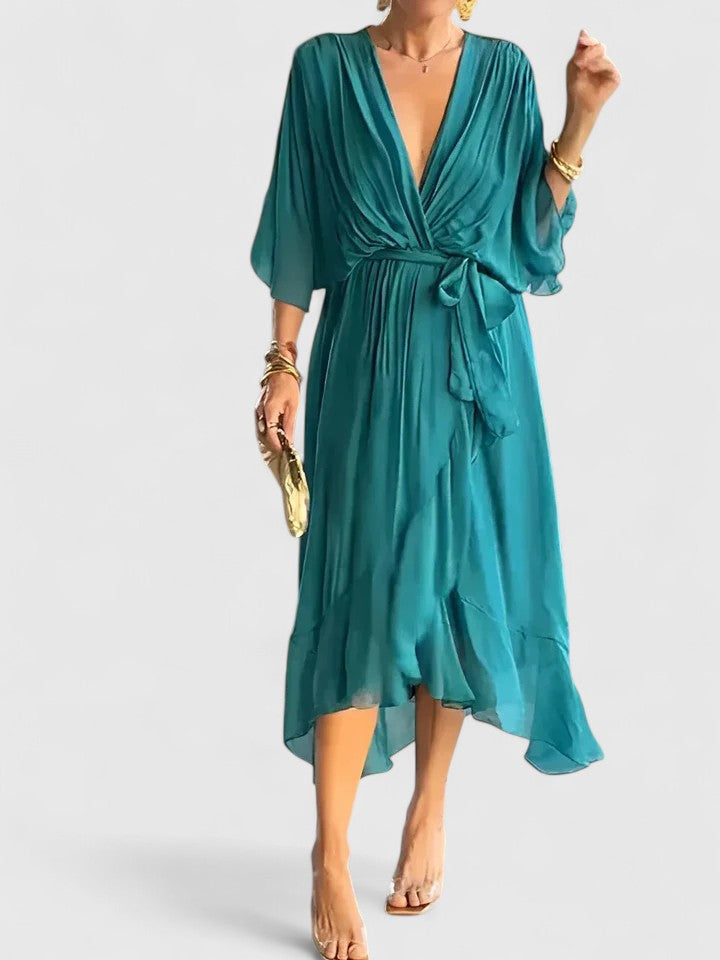 Nada | Elegant V Neck Dress Clara Monroe