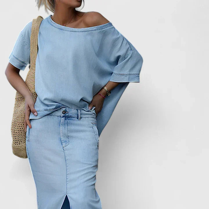 Averlynn | Elegant Maxi Skirt Set Clara Monroe