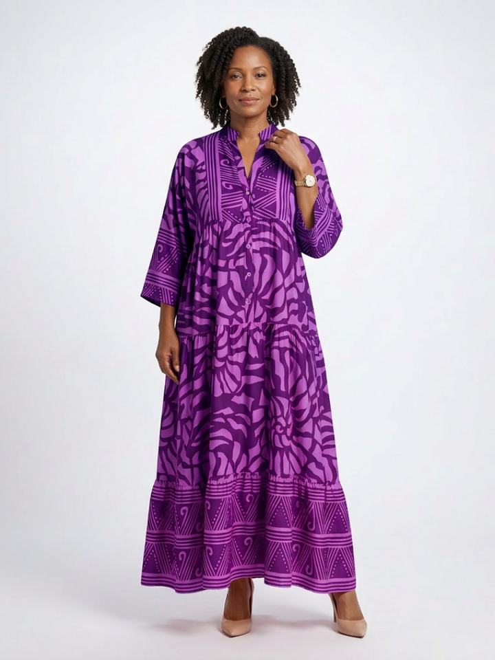 Marielle | Button Front Midi Dress Local Neighbours Sedona